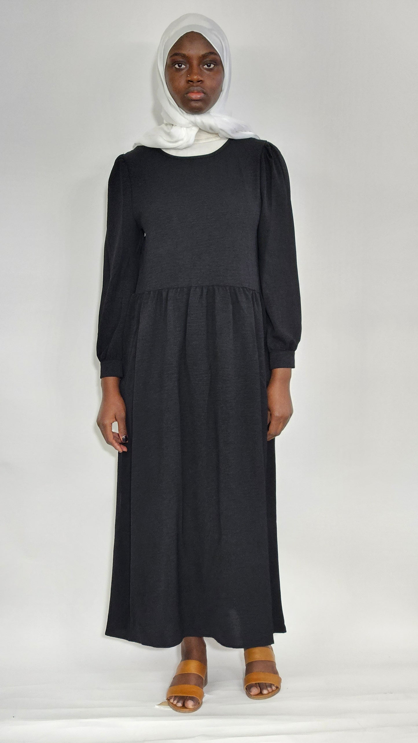 Melek Midi Dress - Black