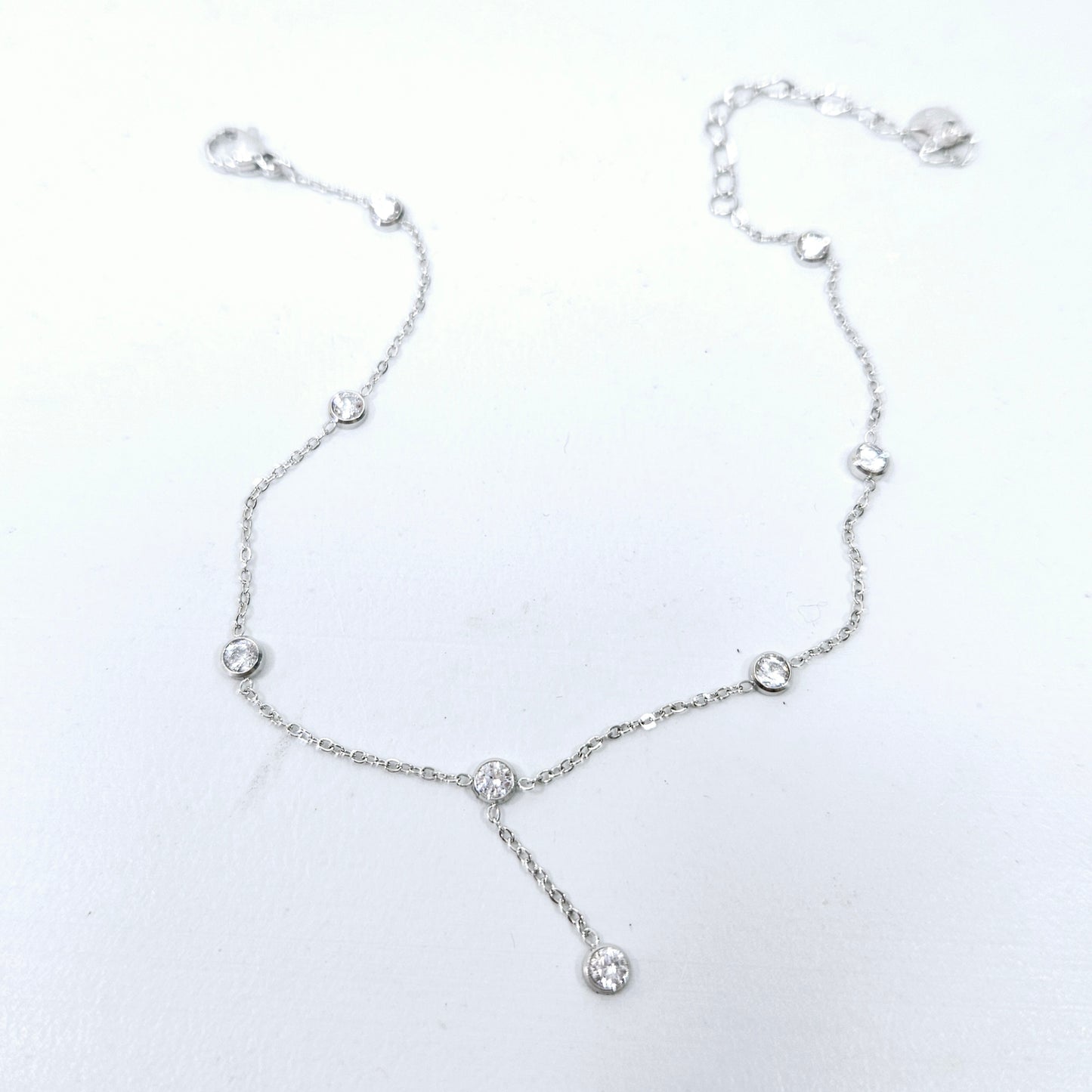 Dangle Single Silver Anklet