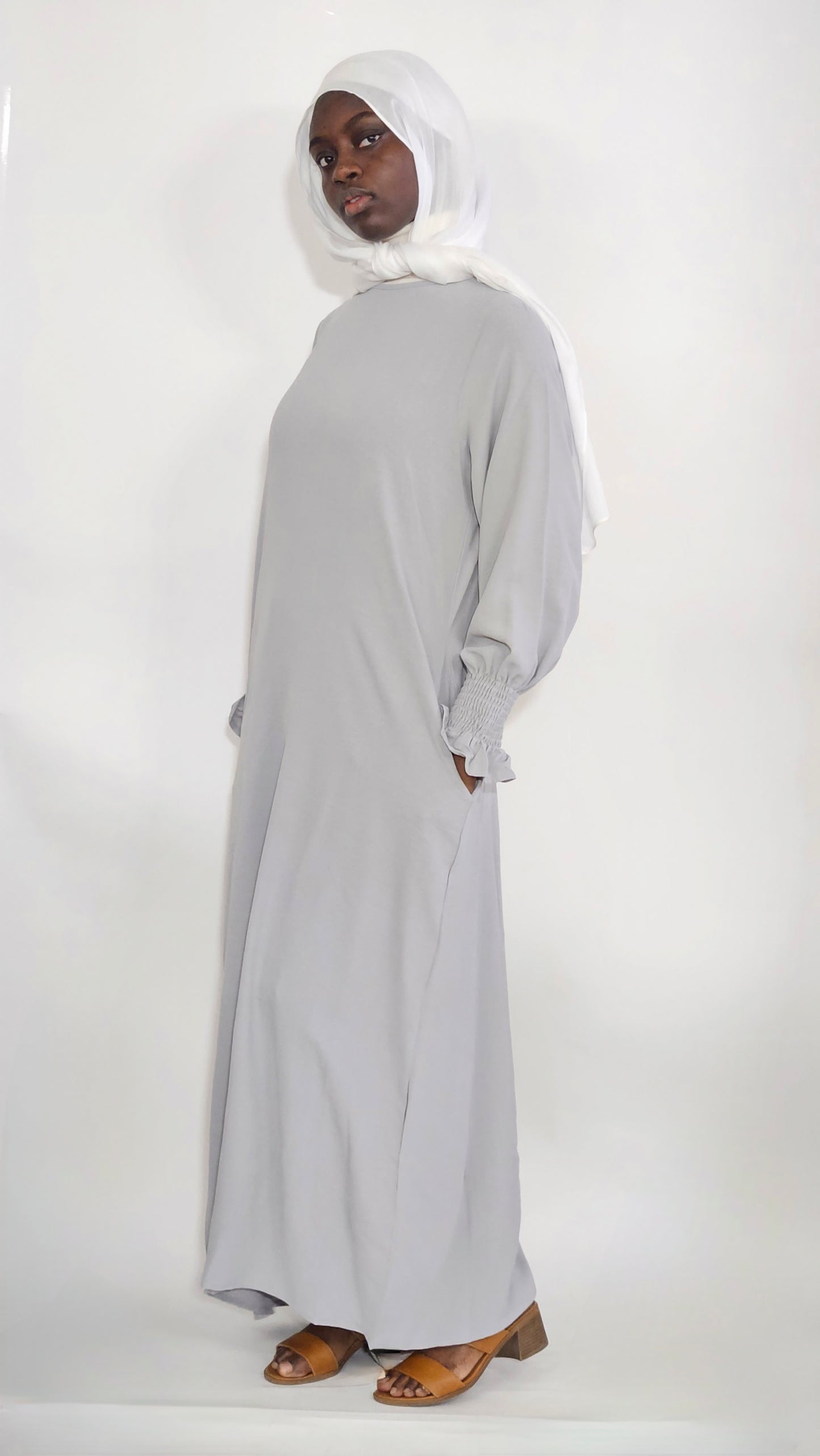 Everyday Abaya - Light Grey
