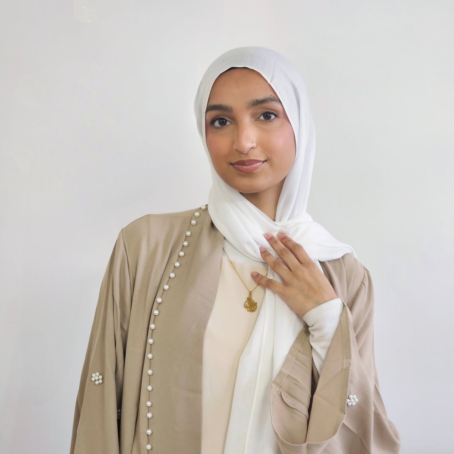 Pearl Abaya - Beige