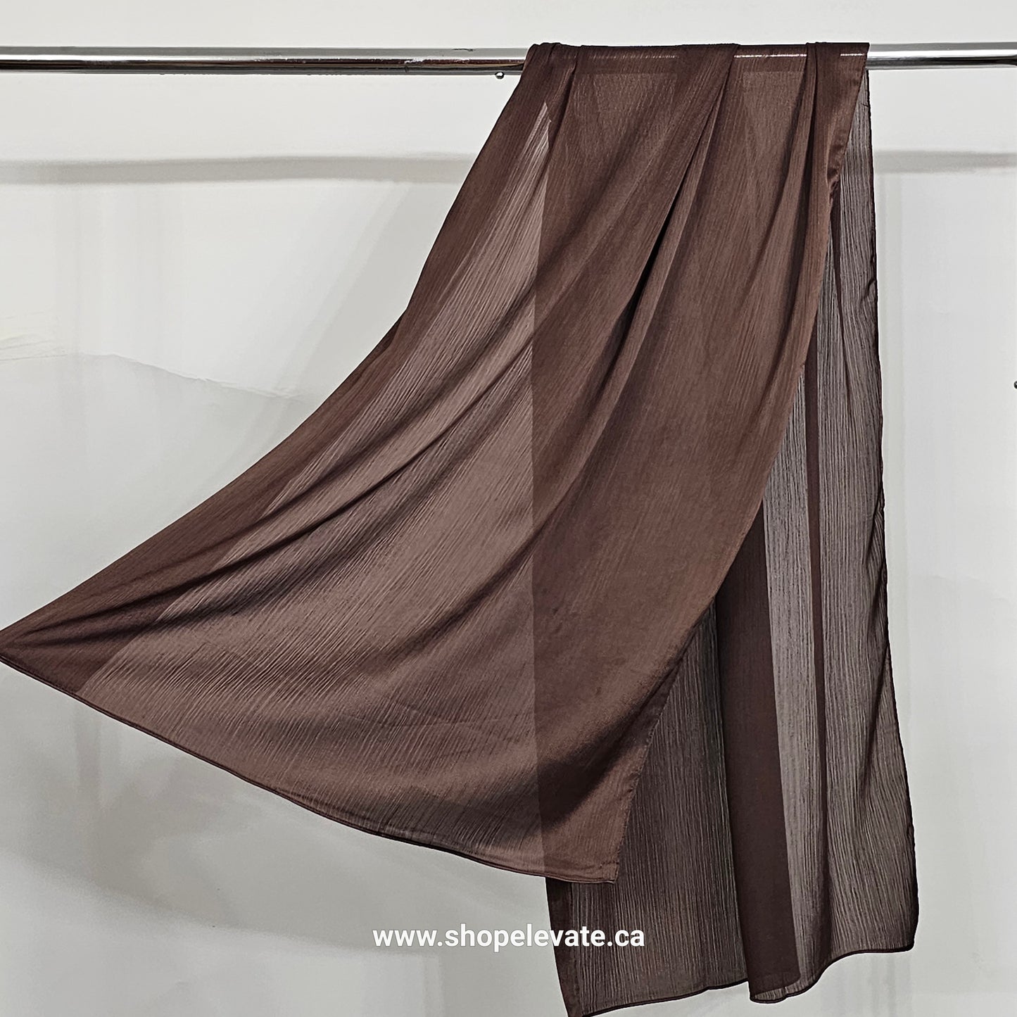 Matte Crepe Satin - Dark Brown