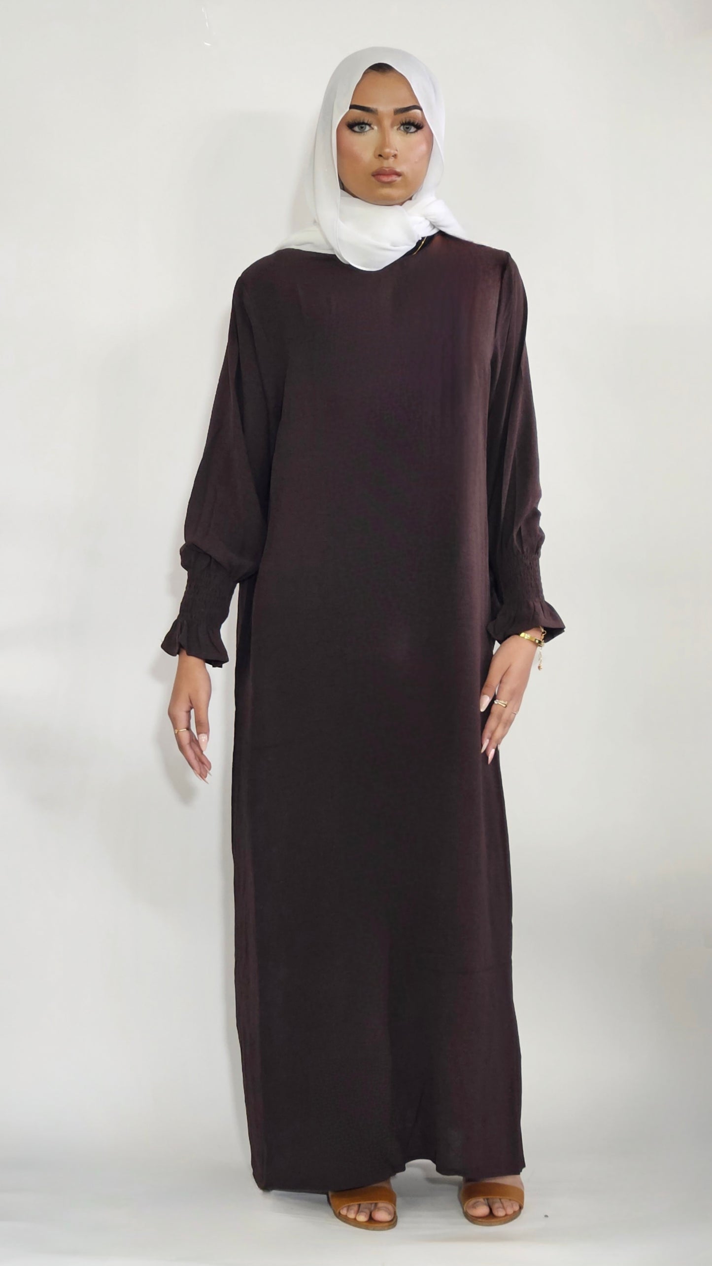 Everyday Abaya - Dark Chocolate Brown