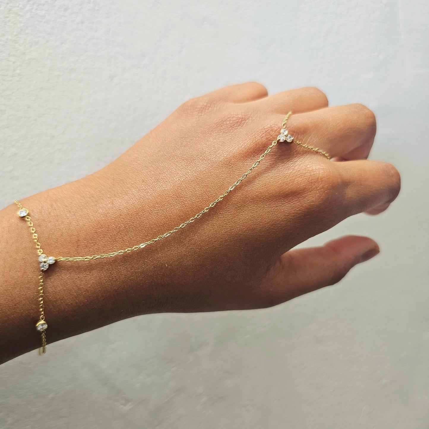 Blooming Hand Chain- Gold