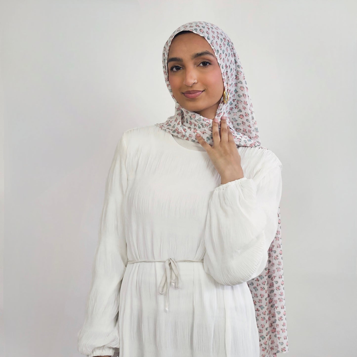 Ripple Dress - White