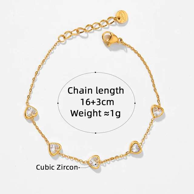 Forever After - Heart Zirconia Bracelet