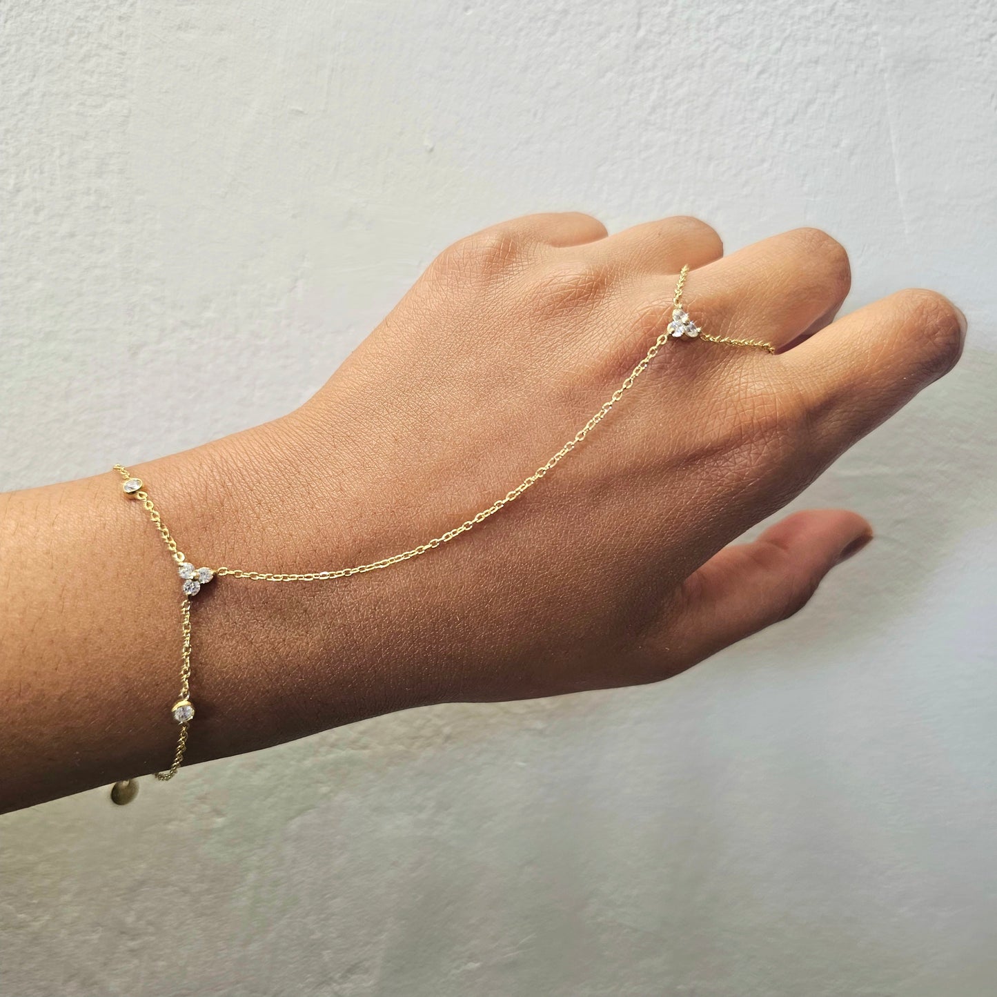 Blooming Hand Chain- Gold
