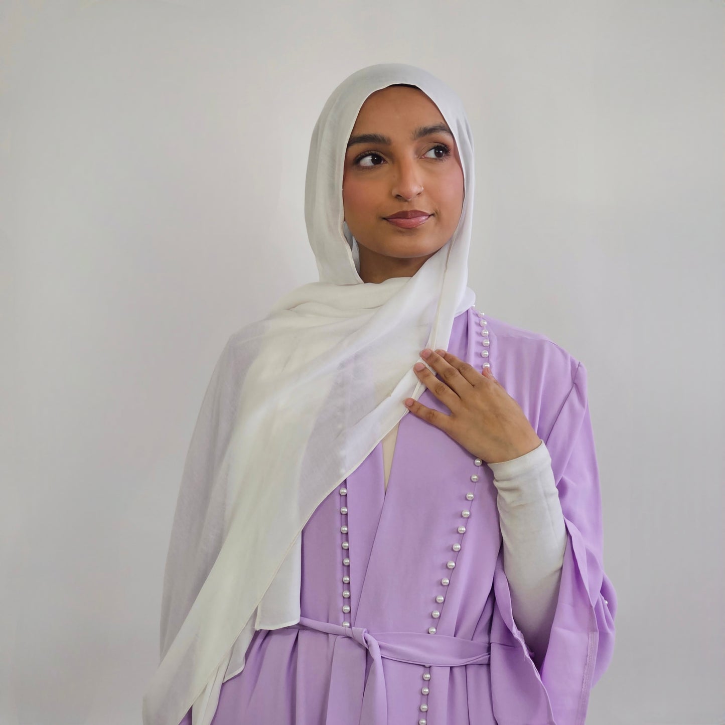 Pearl Abaya - Purple