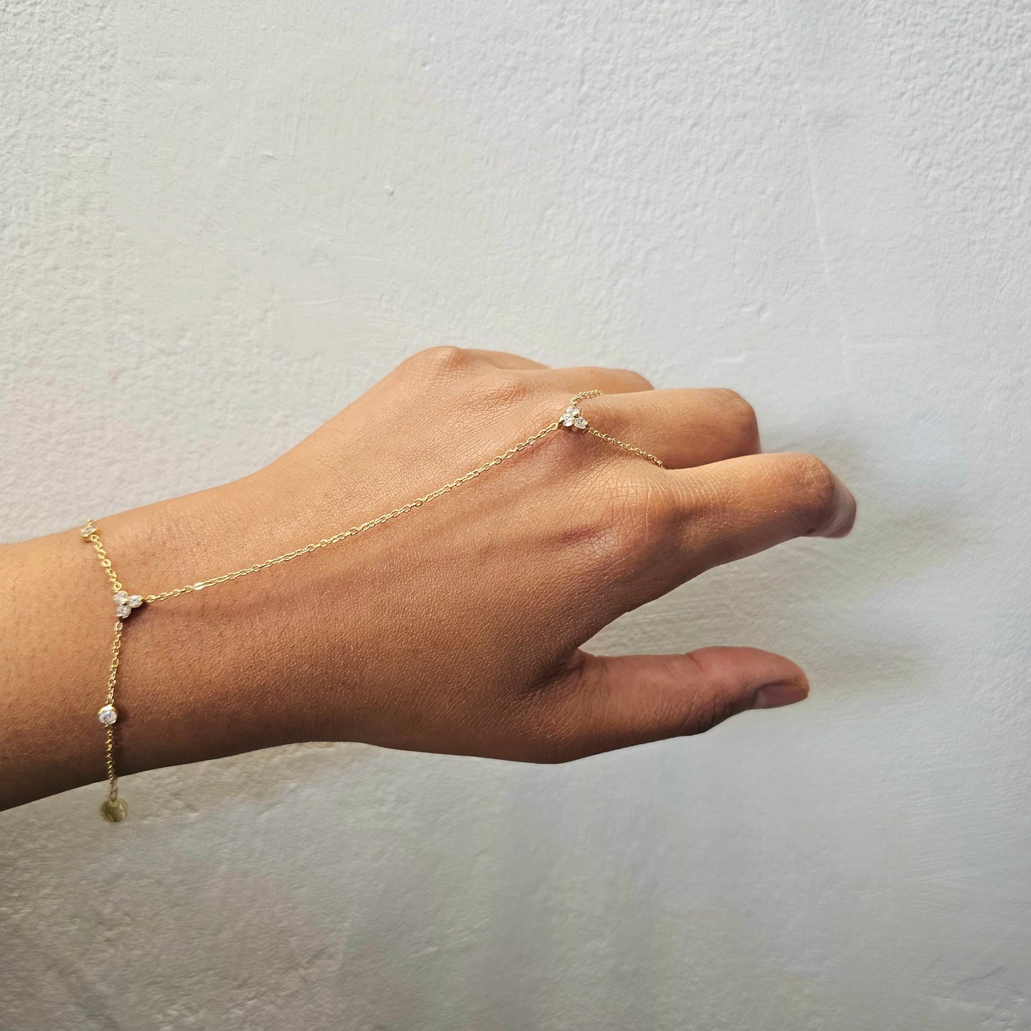 Blooming Hand Chain- Gold