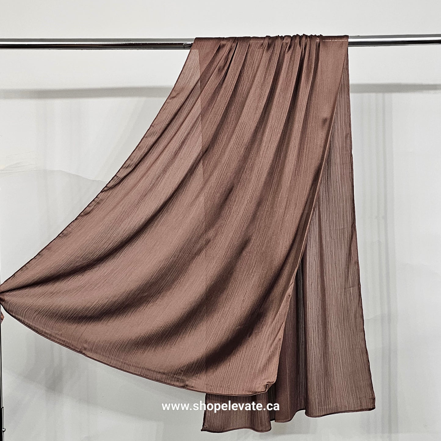 Matte Crepe Satin - Light Brown