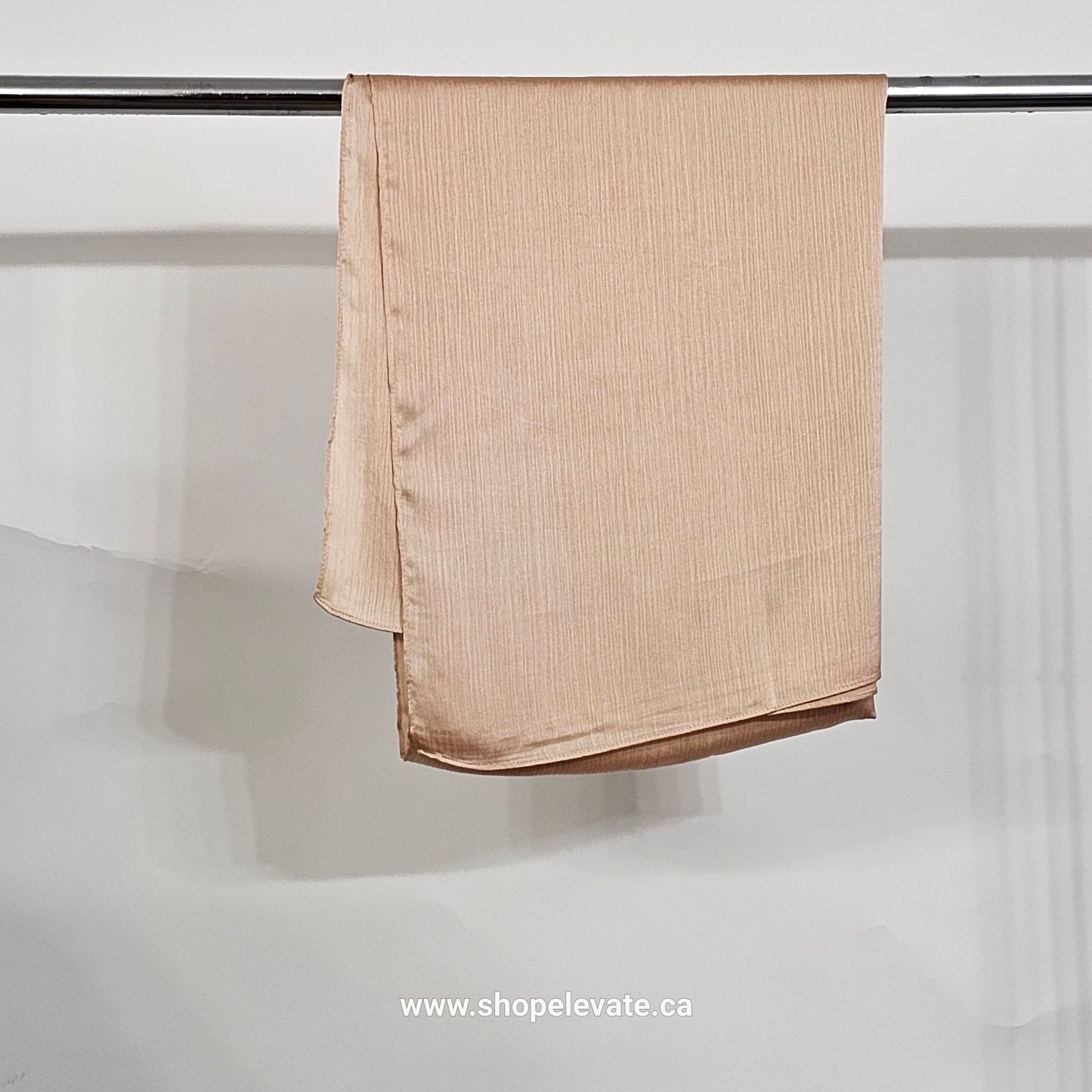 Matte Crepe Satin - Nude Beige