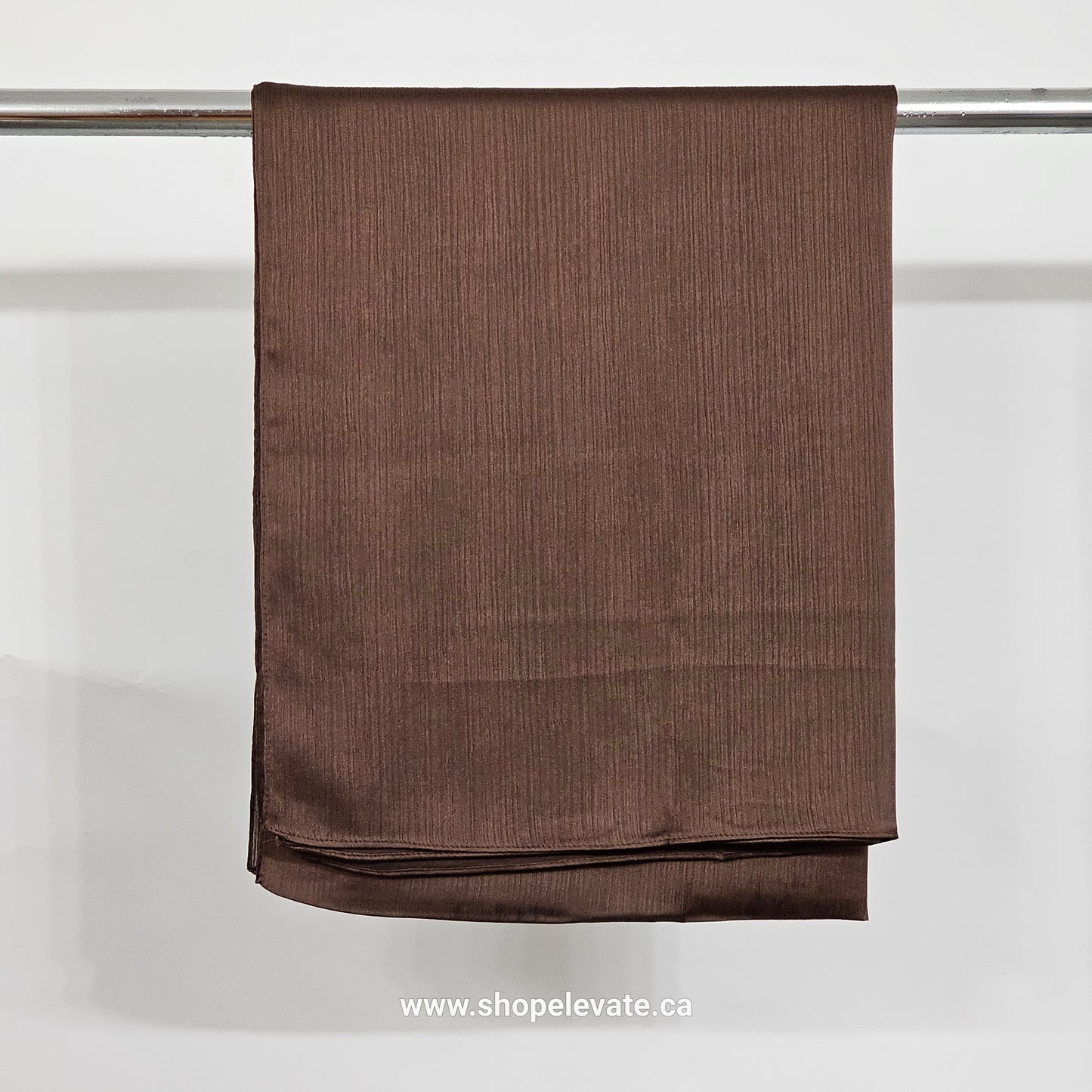 Matte Crepe Satin - Dark Brown