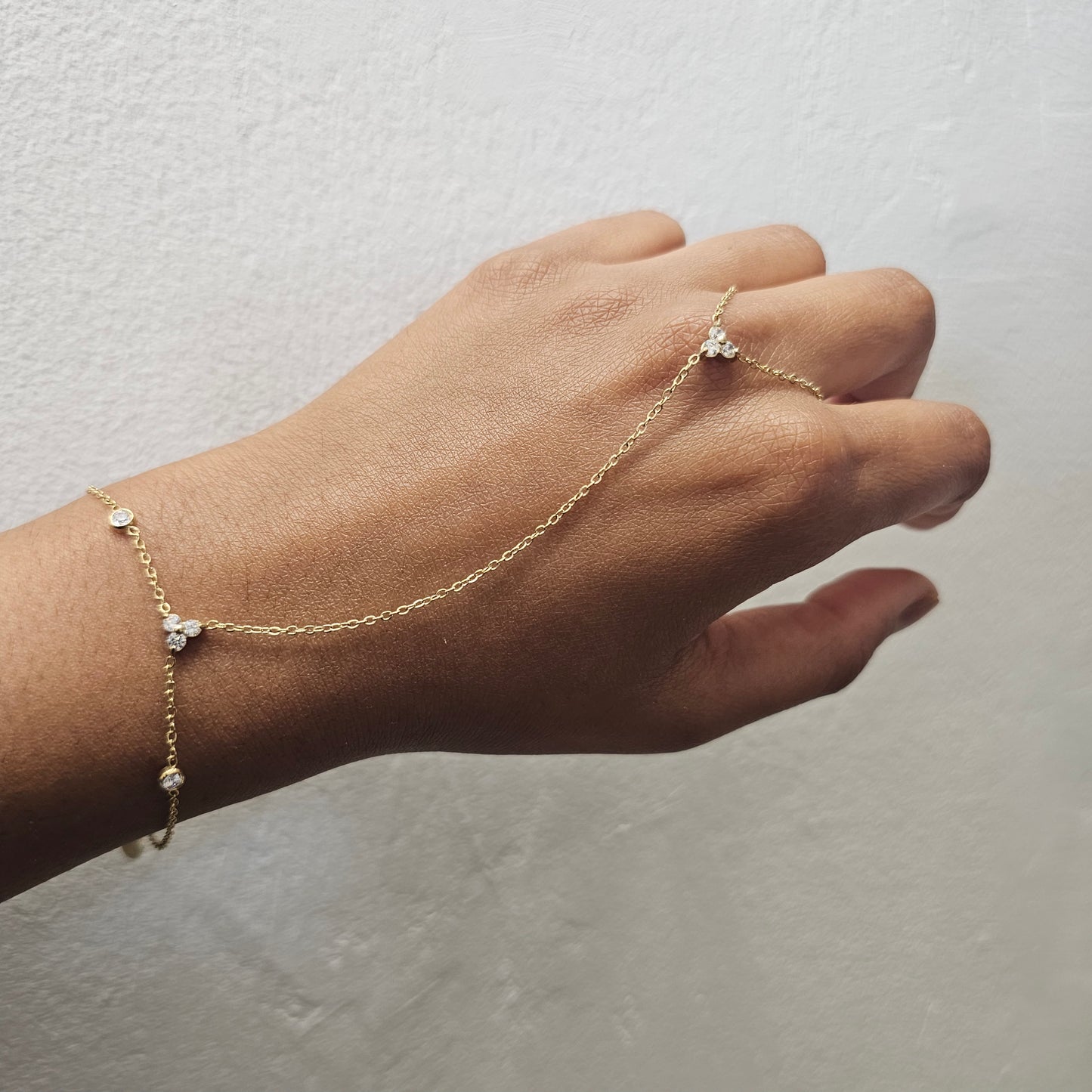 Blooming Hand Chain- Gold