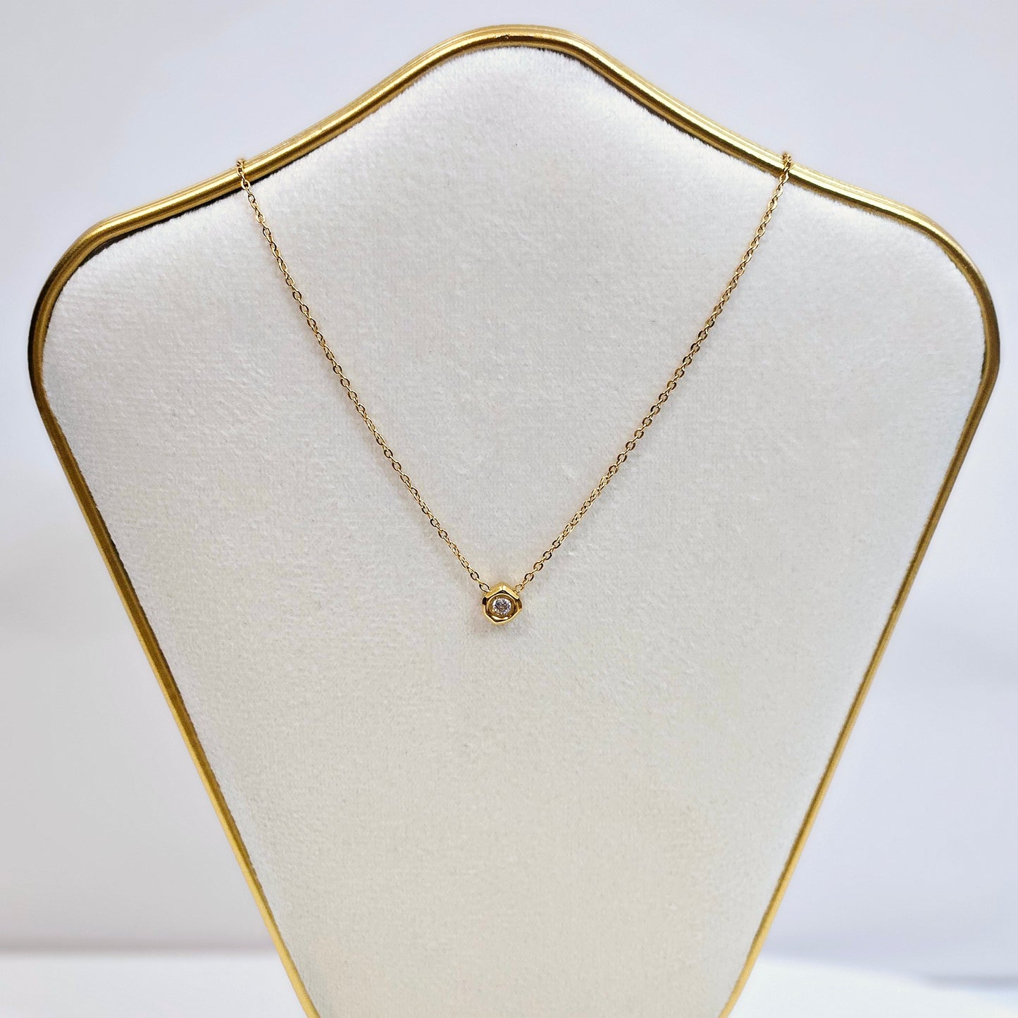 Dainty Single Gem Necklace