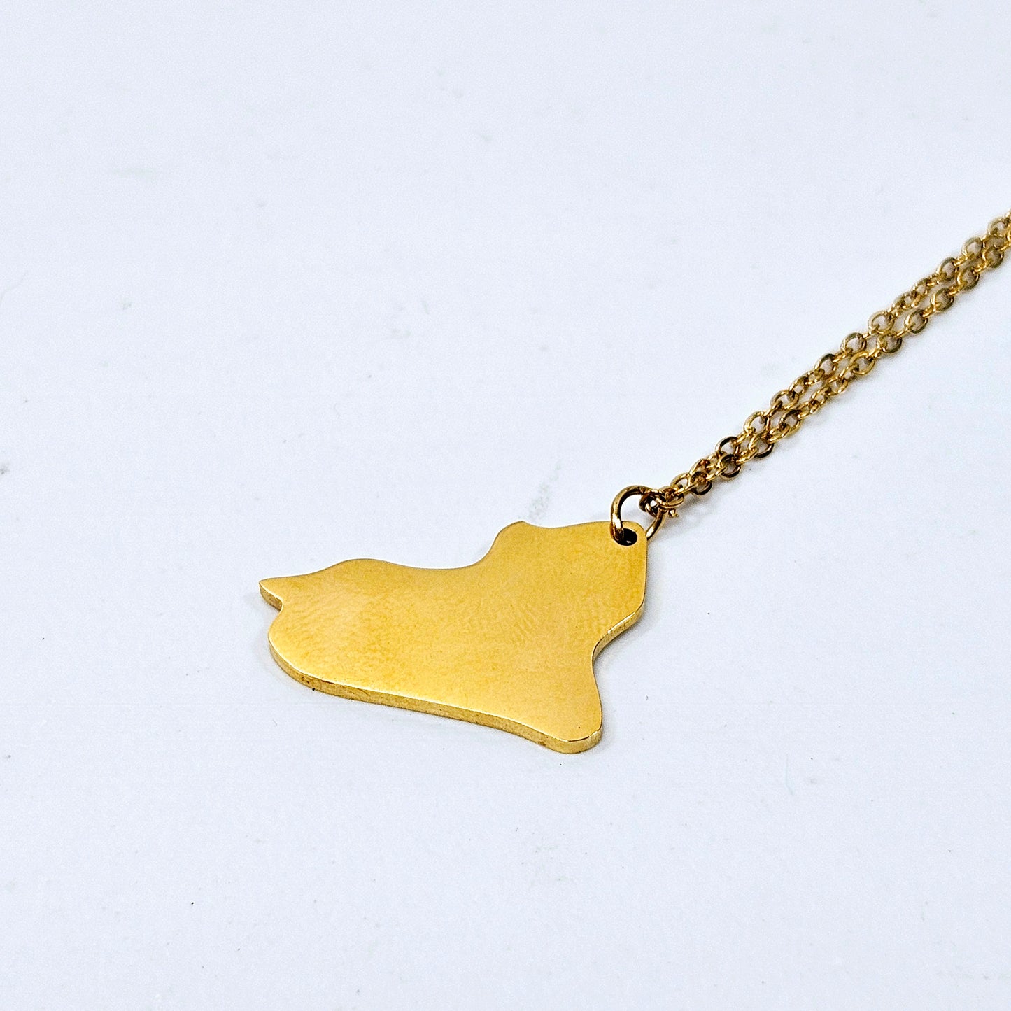 Iraq Map Necklace