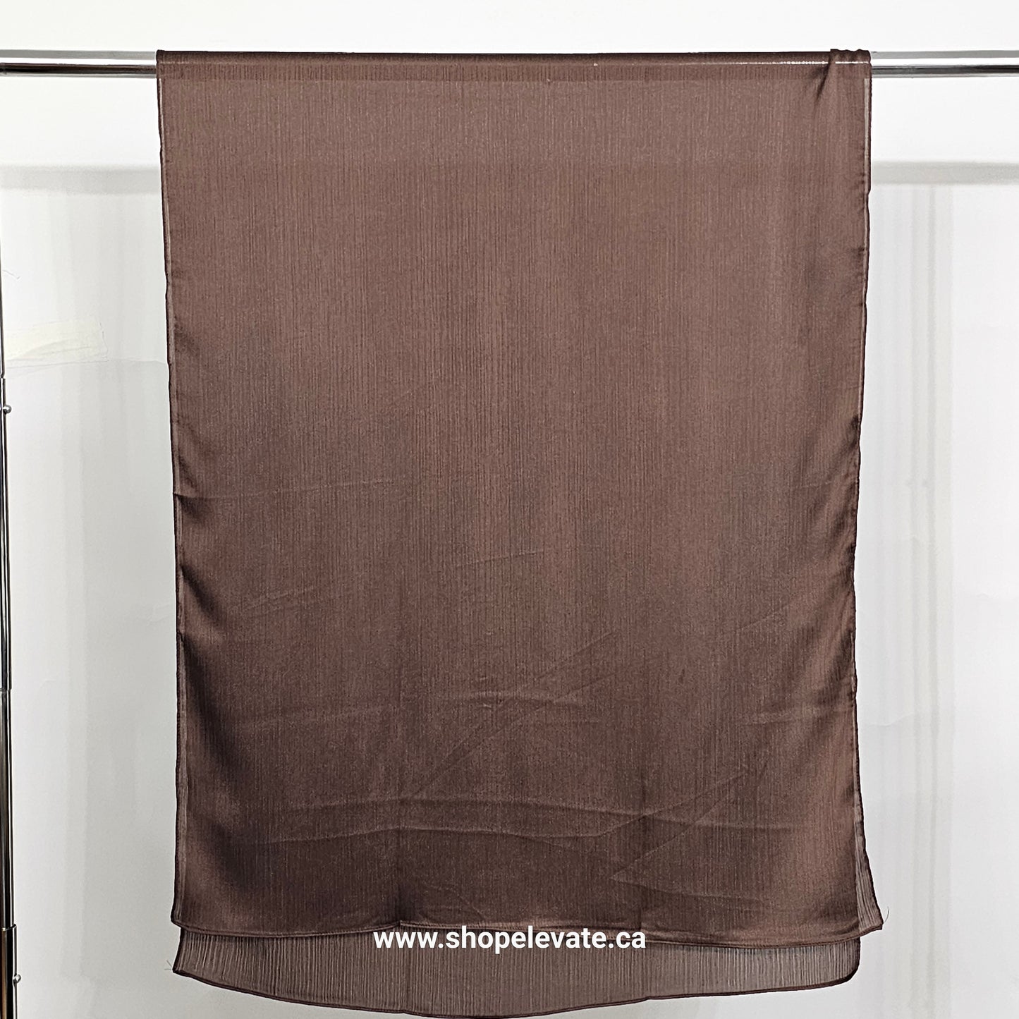 Matte Crepe Satin - Dark Brown