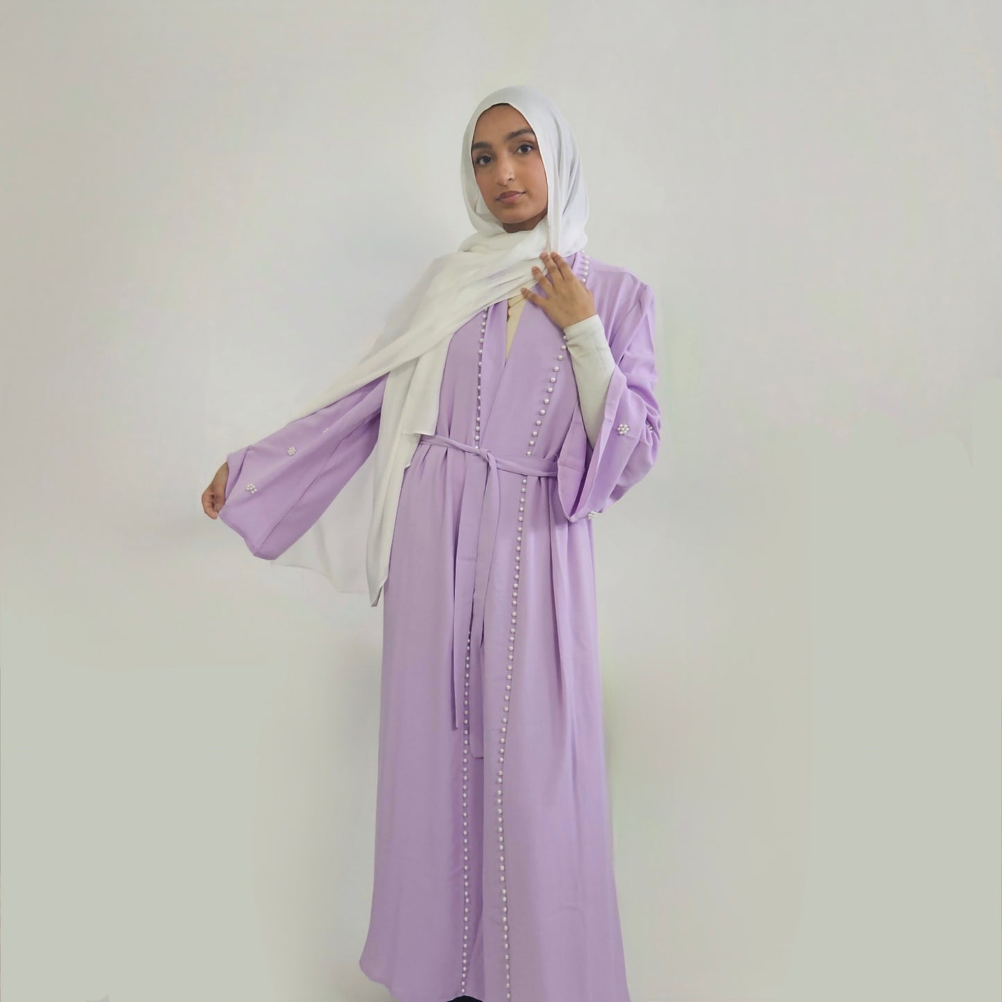 Pearl Abaya - Purple