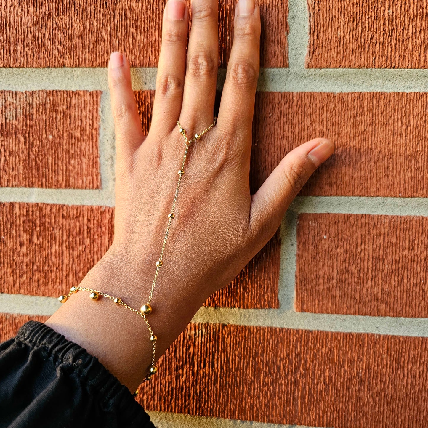 Celestial Orbit Hand Chain - Gold