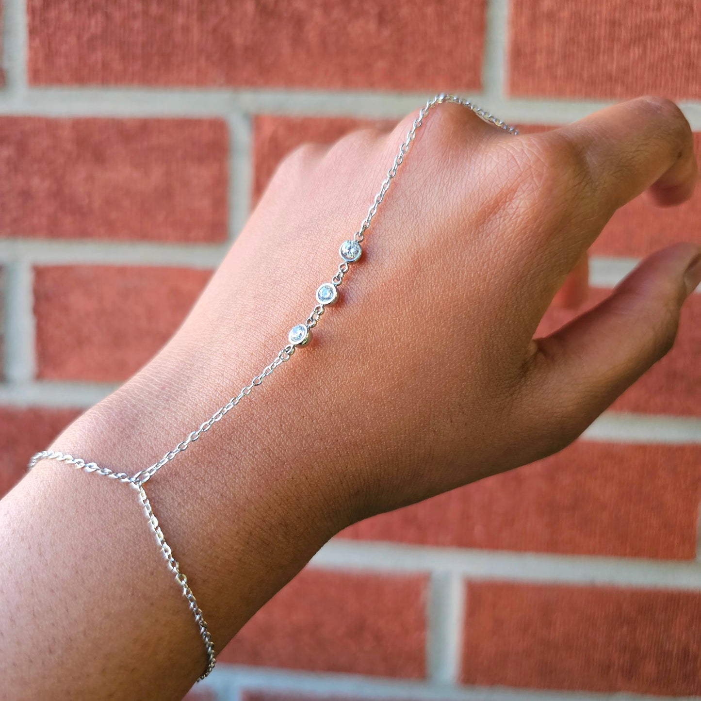 Line of Stars Hand Chain- Gold & Silver