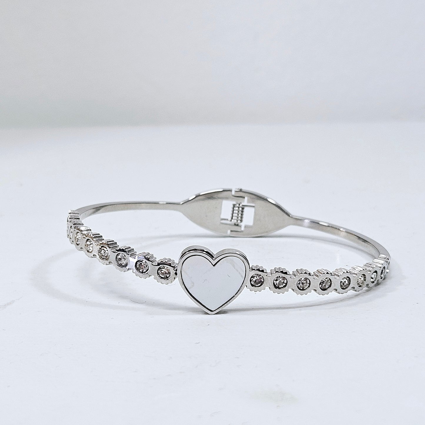 Heart Silver Cuff
