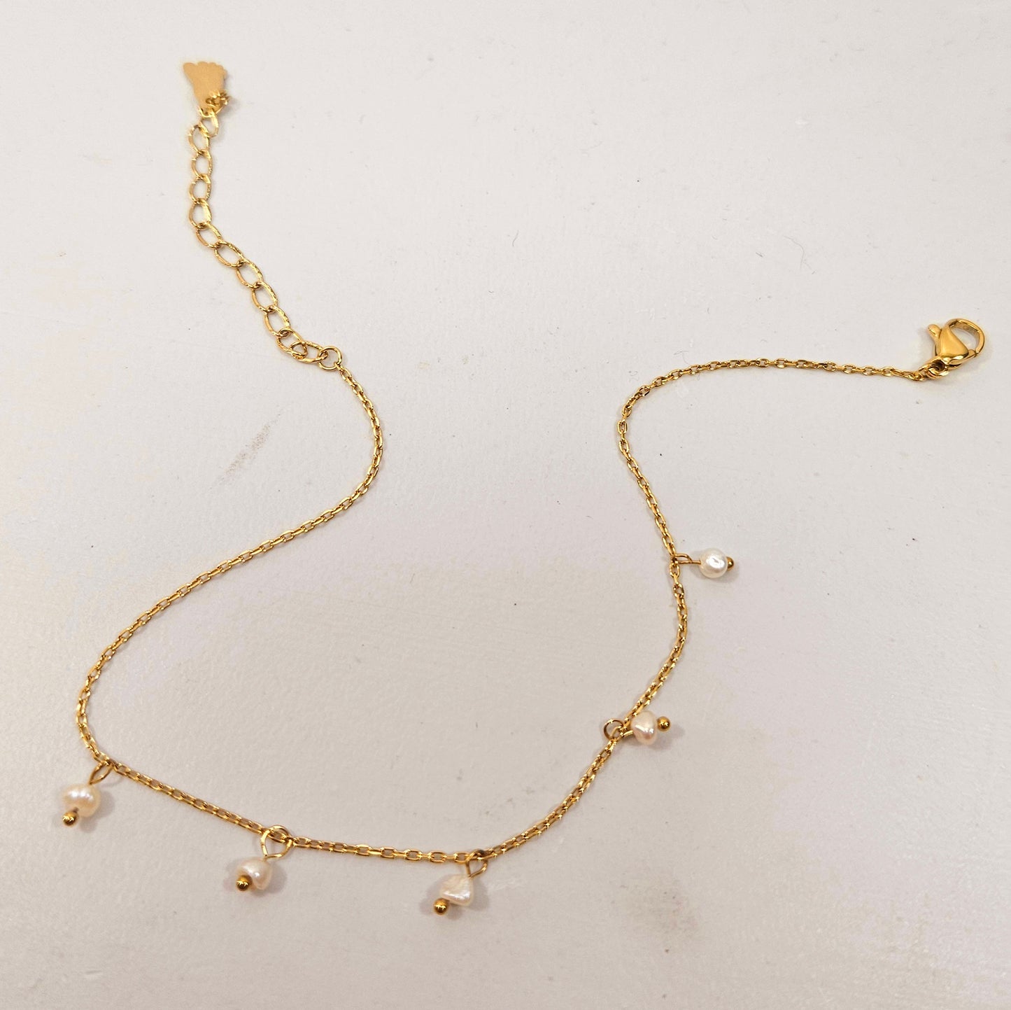 Dangle Pearl Festive Anklet