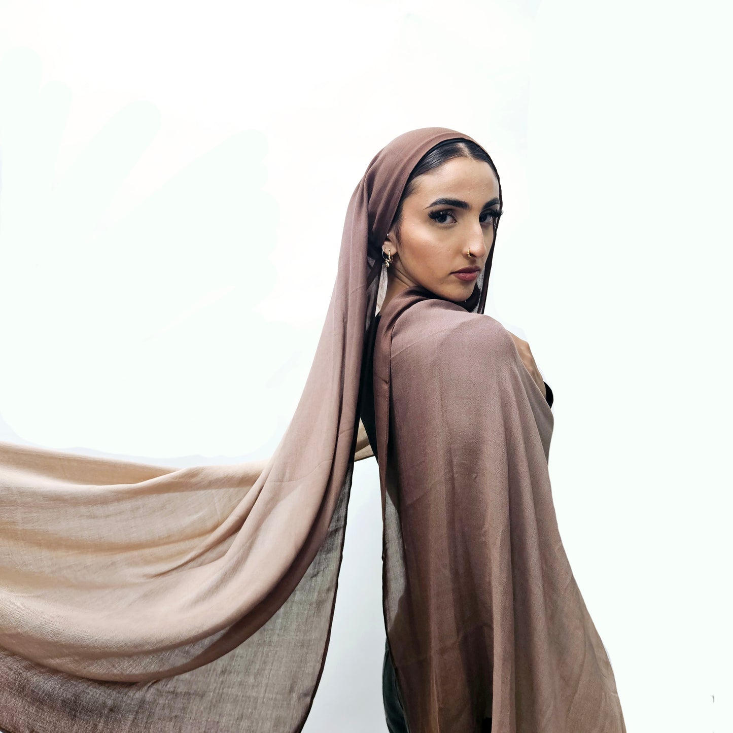 Chocolate Ombre - Printed Modal