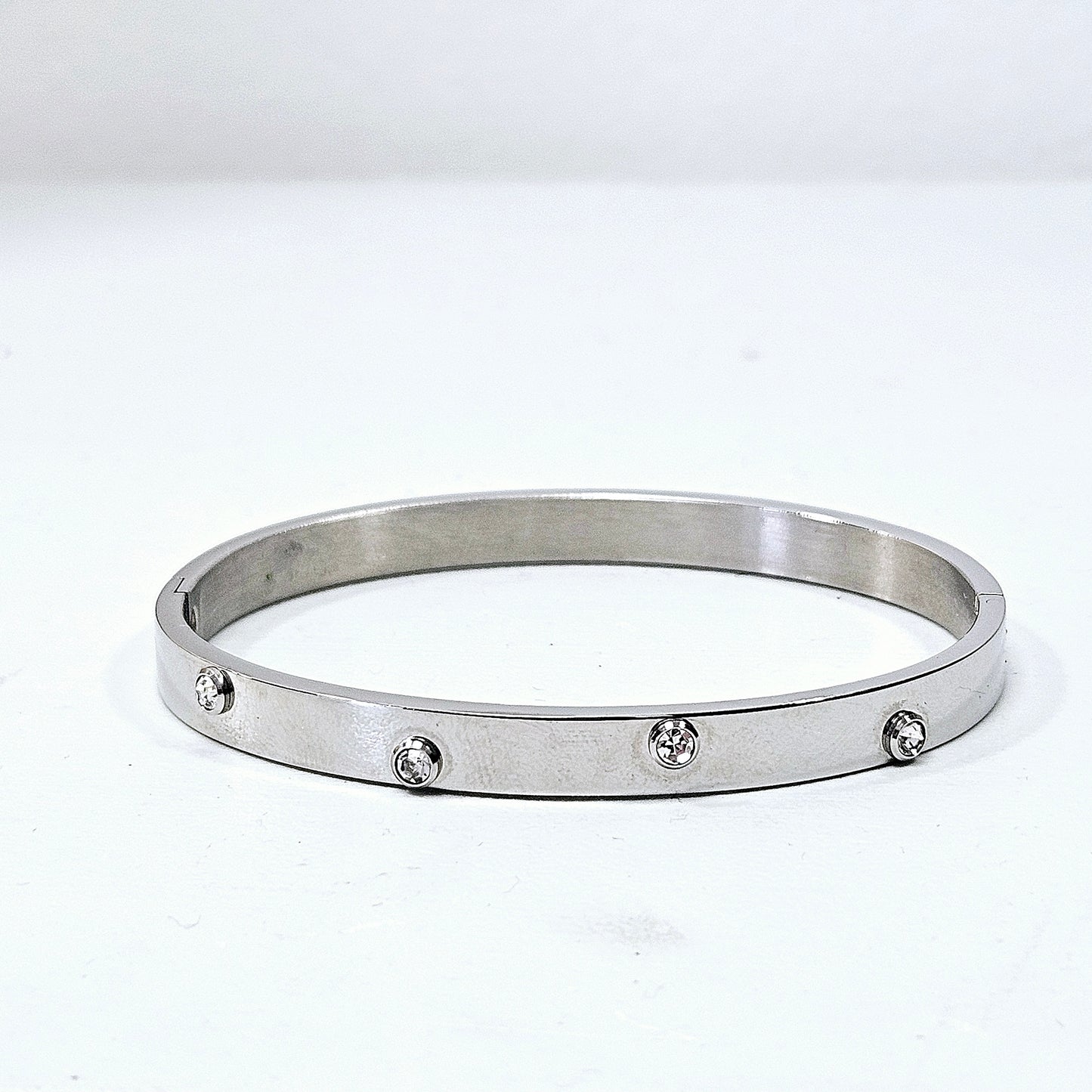 Bubble Gem Cuff Silver