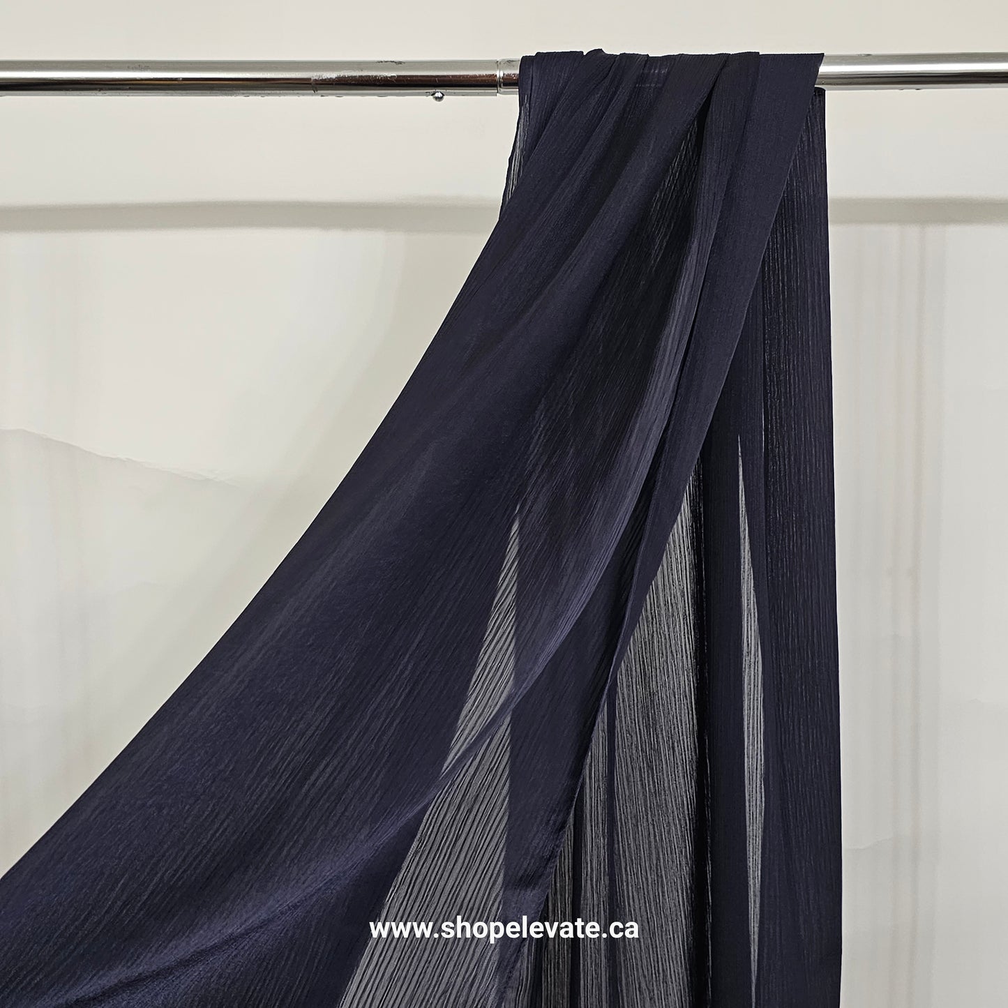Matte Crepe Satin - Dark Navy