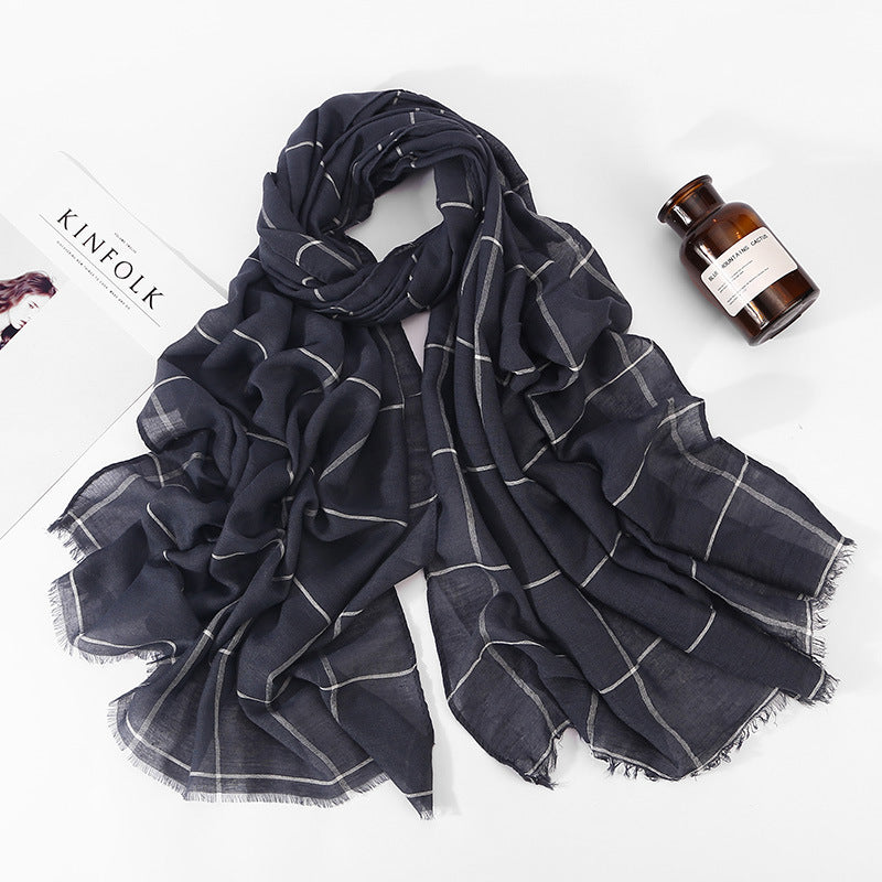 Printed Viscose - Denim