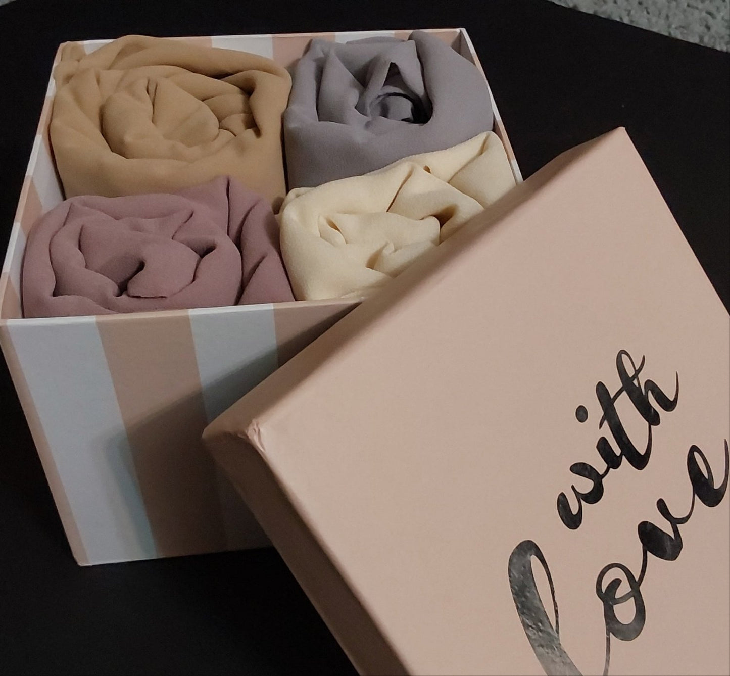 Chiffon Hijab Box - Box of 4 | NEW!