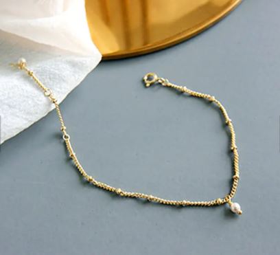 Freshwater Pearl Charm Bracelet