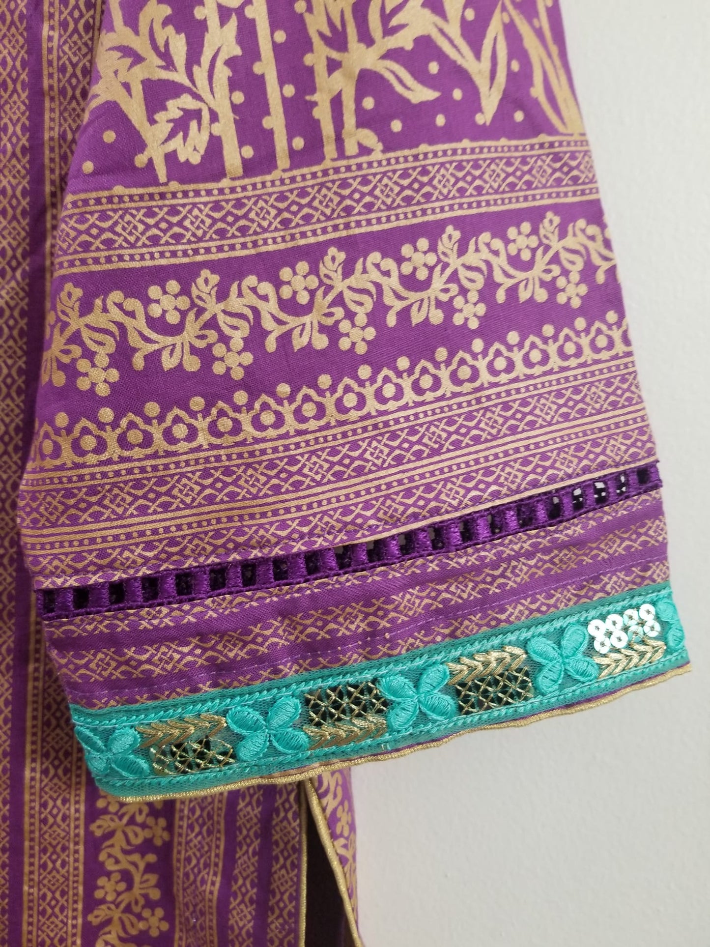 Kameez Shalwar 3pc - Royal Purple