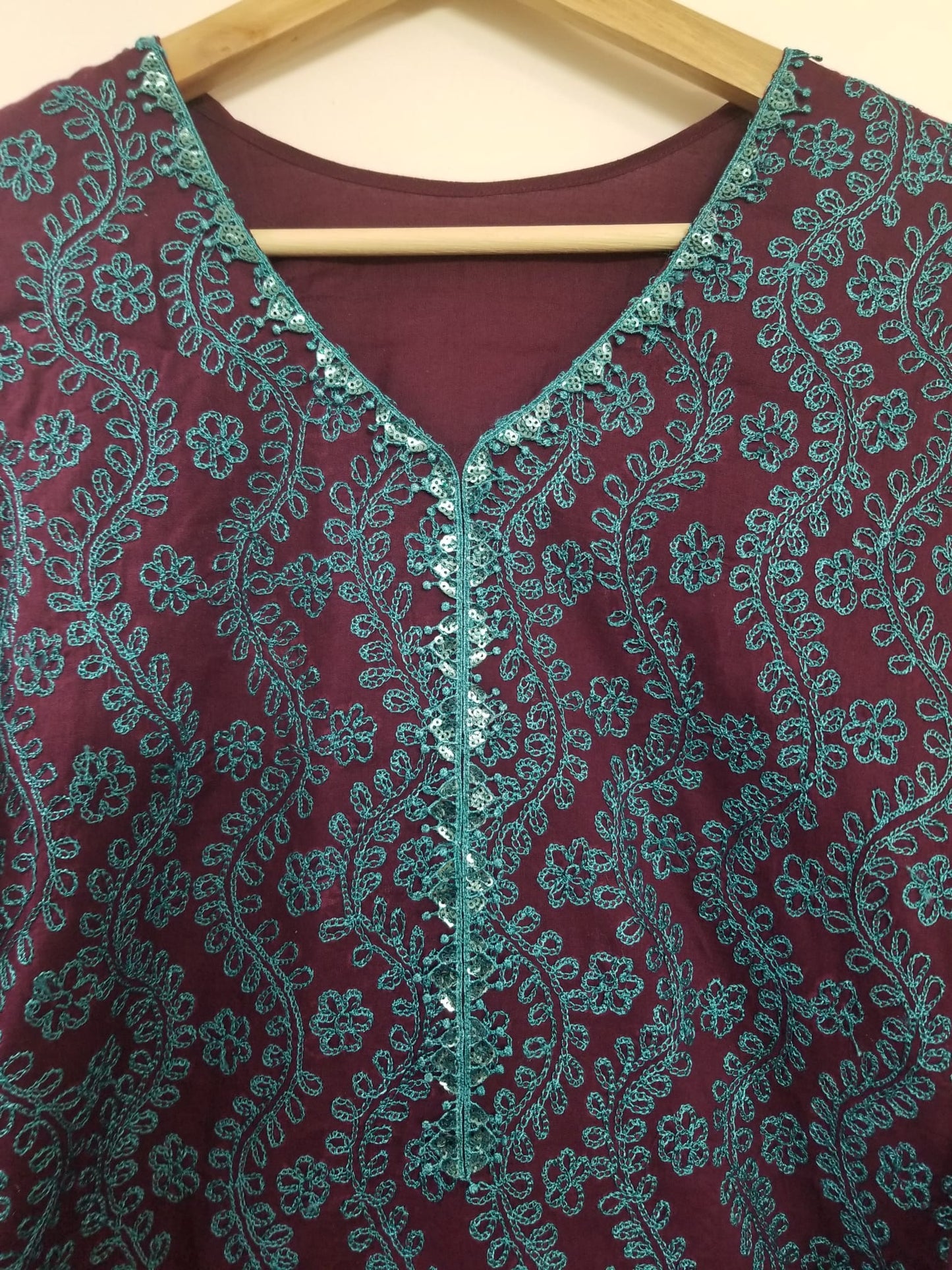 Kameez Shalwar 3pc - Dainty Plum