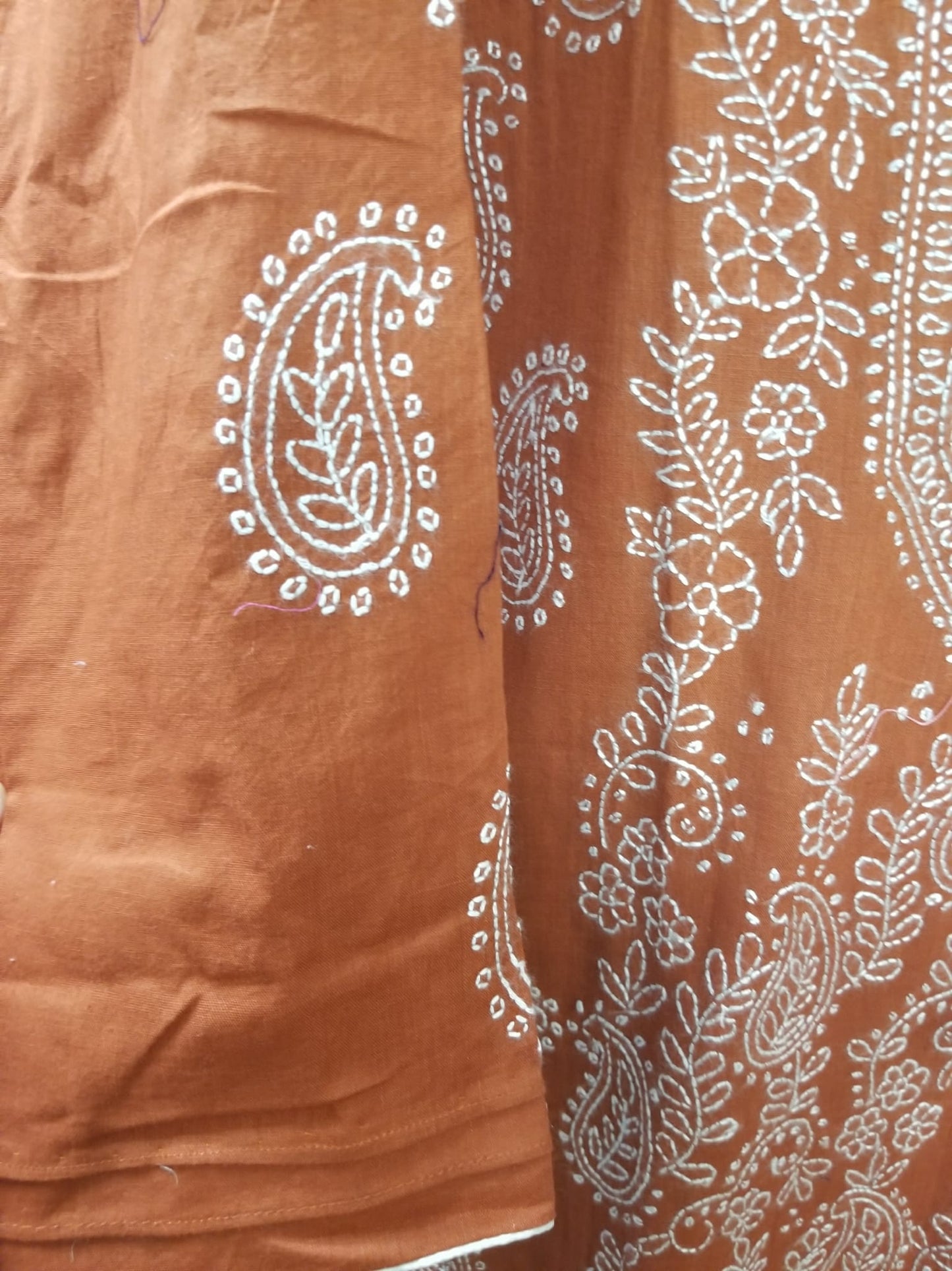 Kameez Shalwar (3 pc) - Light Choco - Embroidered