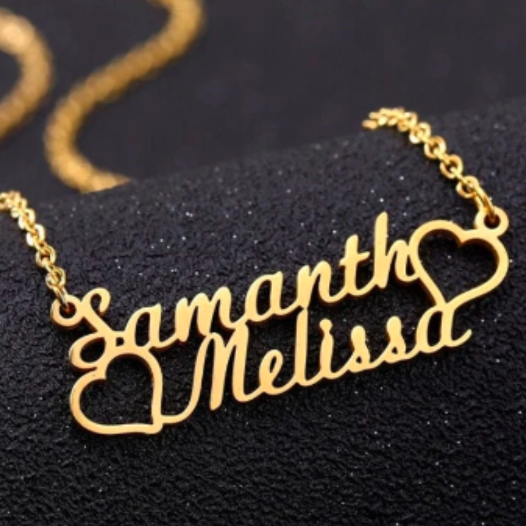 Custom Double Name Necklace