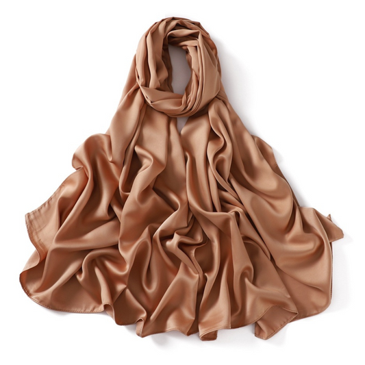 Satin Silk - Nude Brown