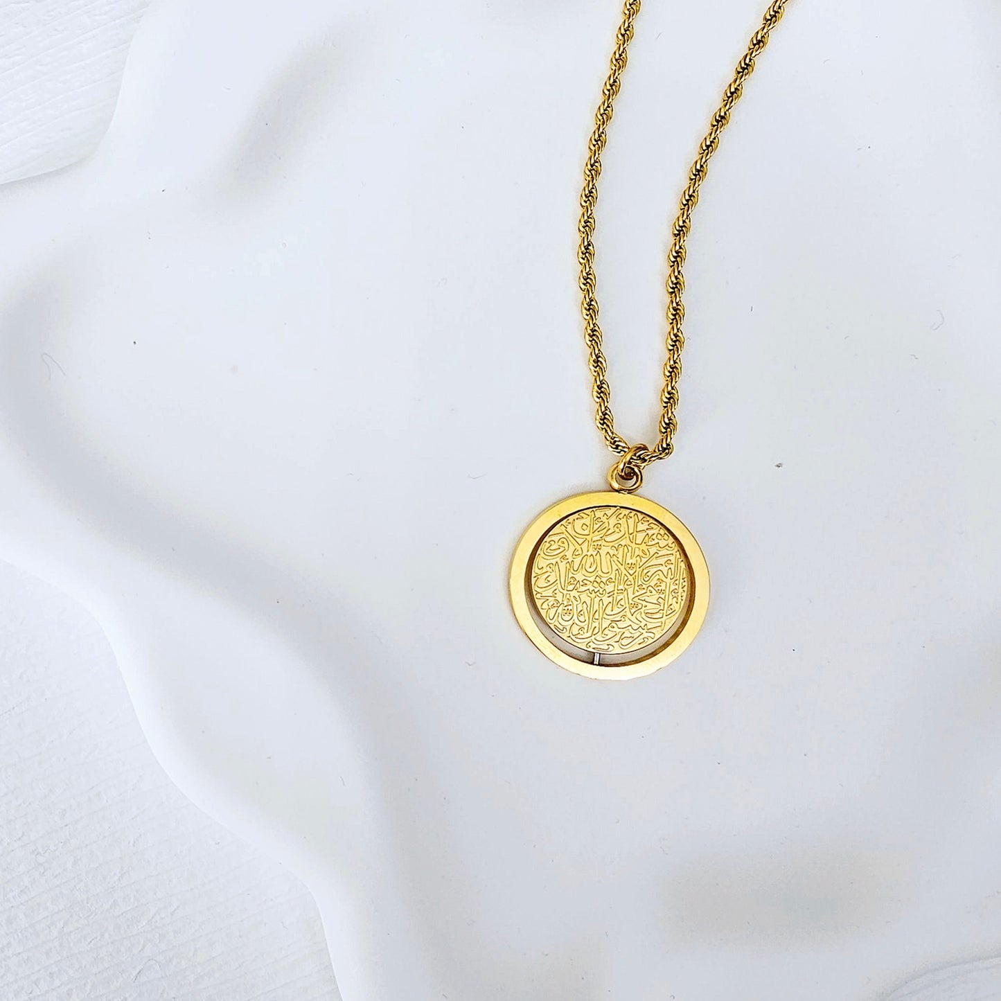 Shahada Necklace Black Gold Silver
