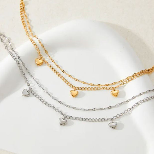 Rose Double Layered Anklet