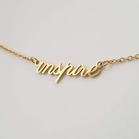 Inspire Cursive Necklace
