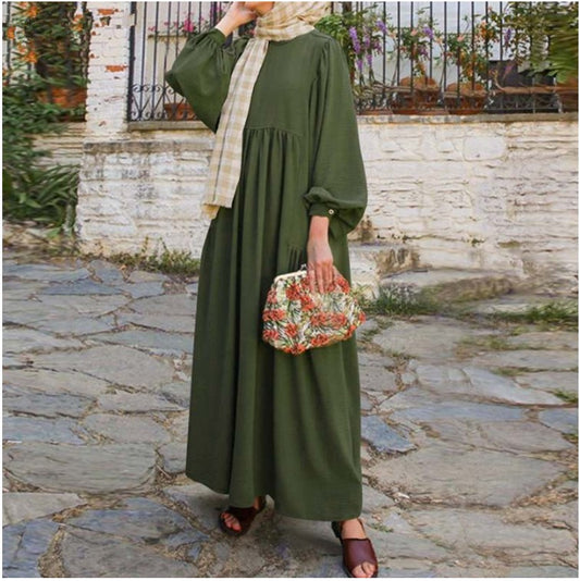 Melek Dress - Olive Green