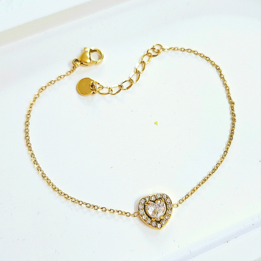 Heart Zirconia Bracelet