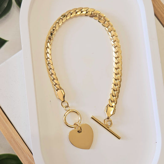 Linking Charm  Bracelet - Gold