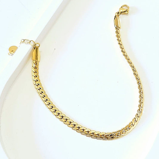 Hearingbone Bracelet - Gold