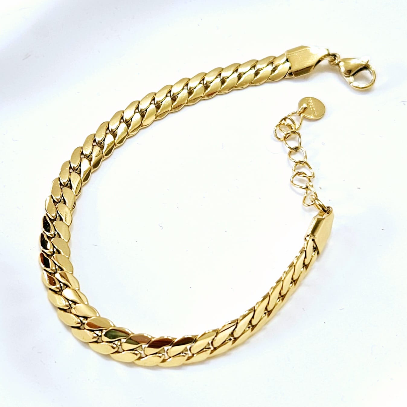 Thick Cuban Chain Bracelet - Gold