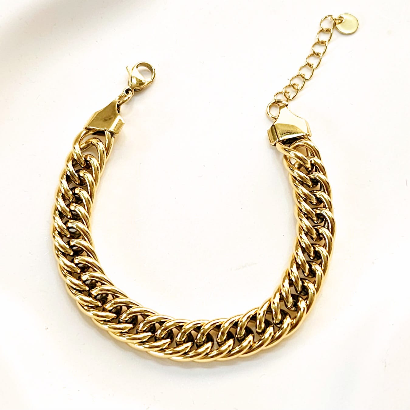 Thick Ladder Bracelet - Gold