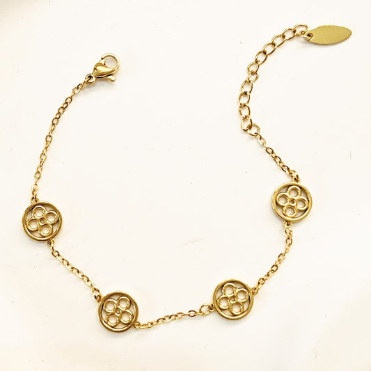 Circle Flower Bracelet