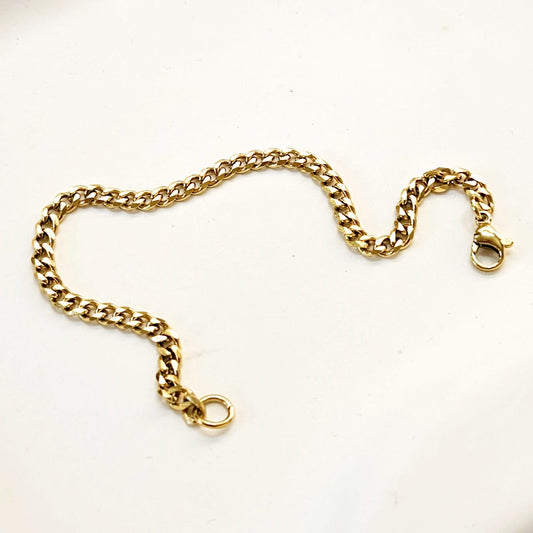 Thin Cuban Chain Bracelet