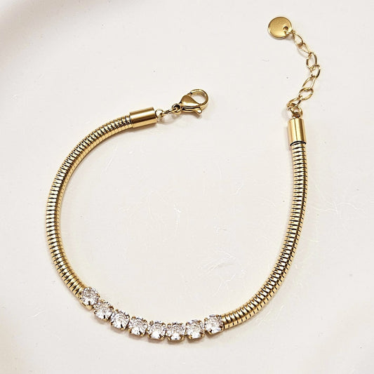 Anisa Gem Bracelet - Gold