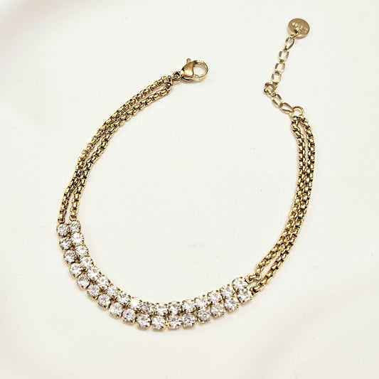 Double Roped Tennis Bracelet