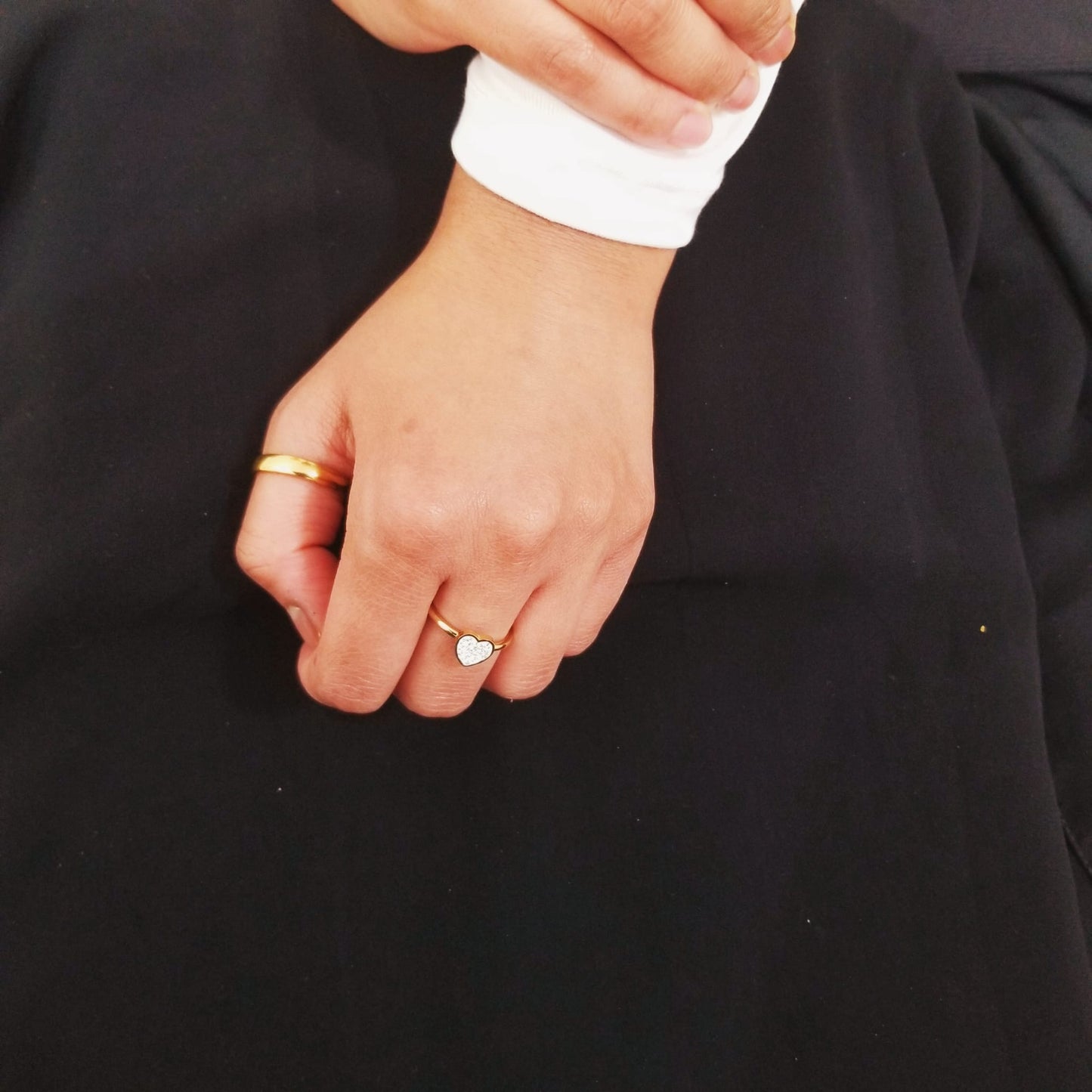 Zircon Heart Ring