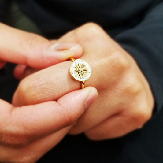 Olive Zircon Ring